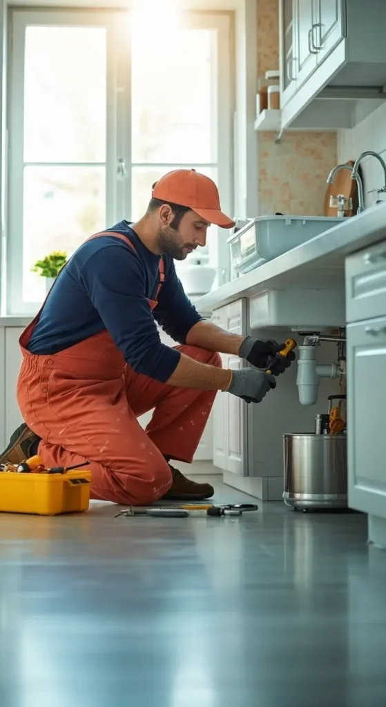 Fast Maintainers Work Image in Kitchen