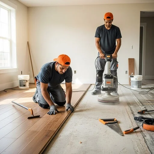 Complete Flooring Replacement & Surface Finishing